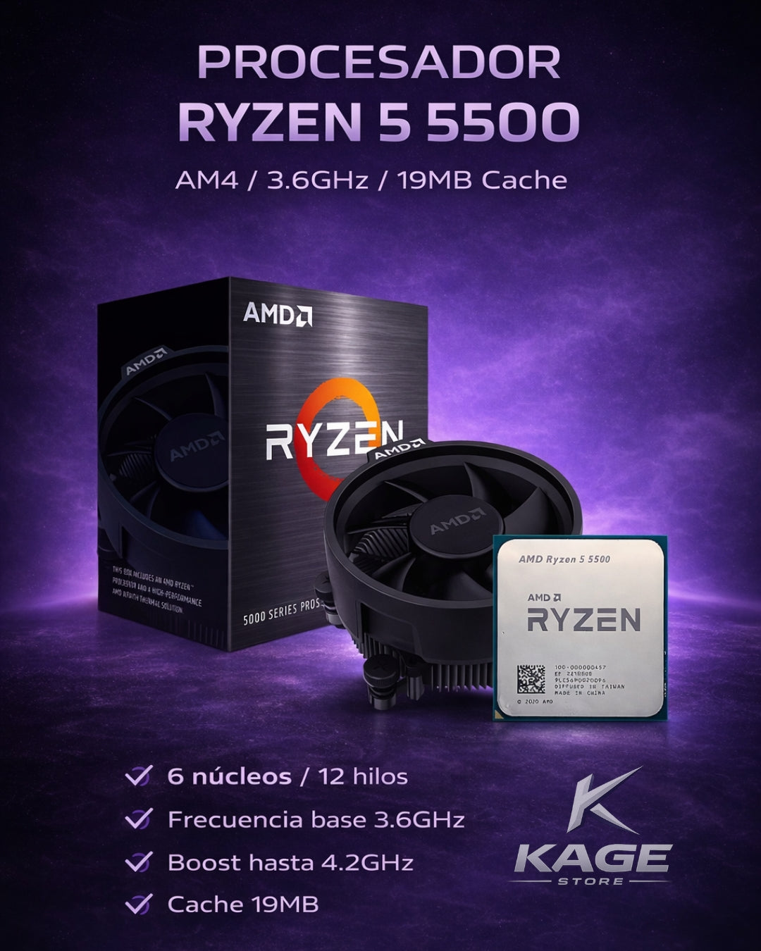 Procesador AMD Ryzen 5 5500